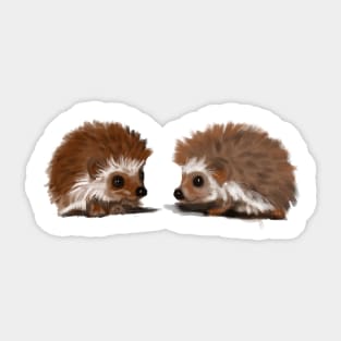 baby hedgehogs Sticker